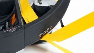 Installing the Fit 2 with the vehicle belt includes using the...