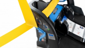 The Doona lock-off is on the side and easy to operate once you get...