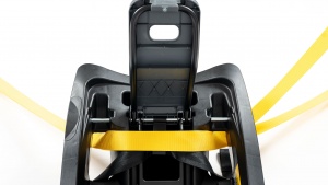 The vehicle belt, as well as the LATCH strap utilize the center belt...