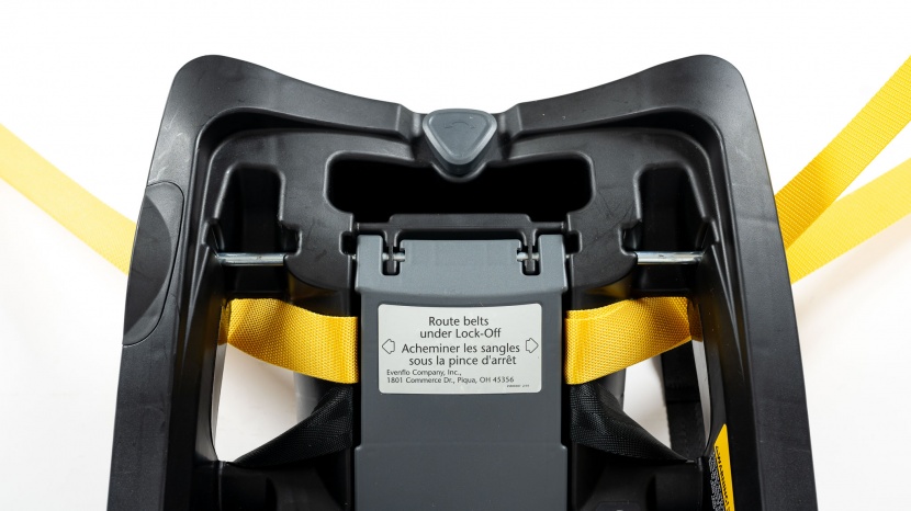 the evenflo's built-in lock-off works well, but it is harder to...