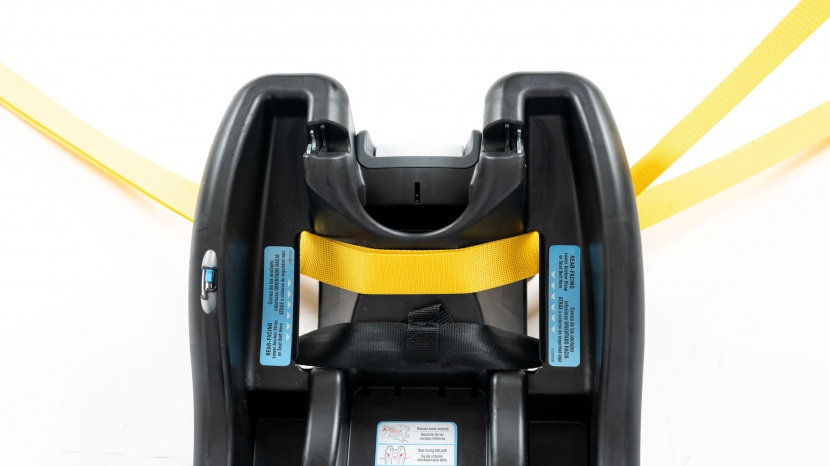 graco snugride 35 lite lx - the lite lx uses stickers to indicate the belt pathway instead of...