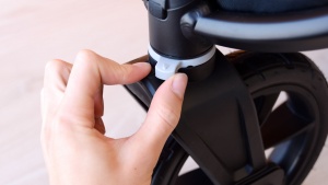 You can lock the front wheel on the GT2 in a forward position to...