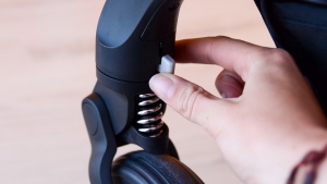 The front plastic wheels on the Balios can be locked in place which...