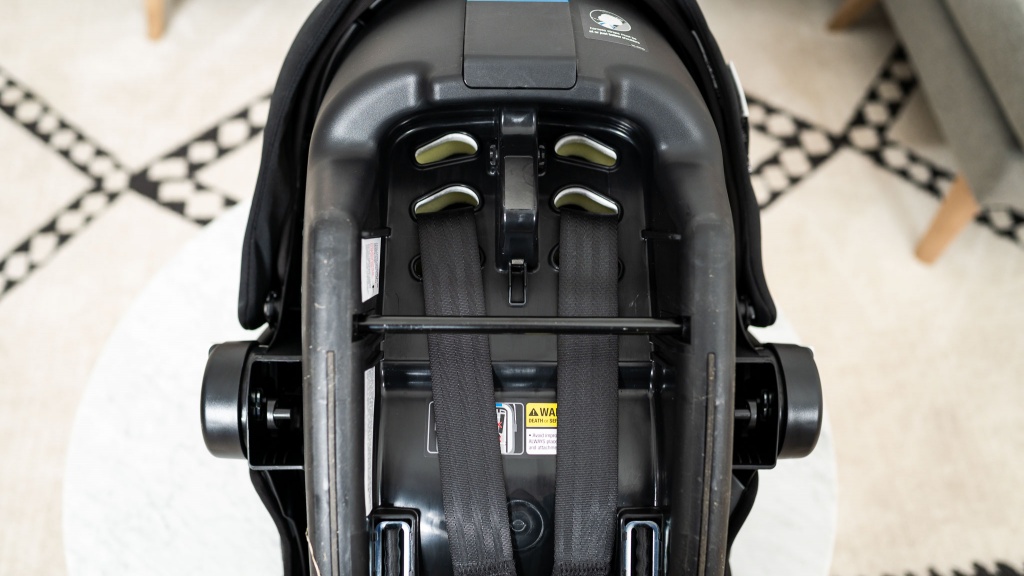 bugaboo turtle one by nuna - the harness height adjustment on the turtle has two options, which...