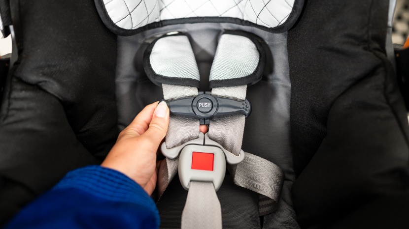 chicco keyfit 30 - the buckle and chest clip on the keyfit 30 are both simple and...