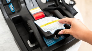 The central compartment on the SnugLock base houses the storage...