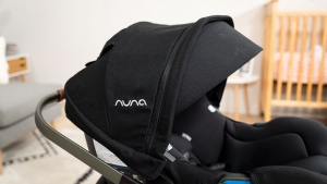 The Nuna canopy is a nice-looking addition with a pop-out visor and...