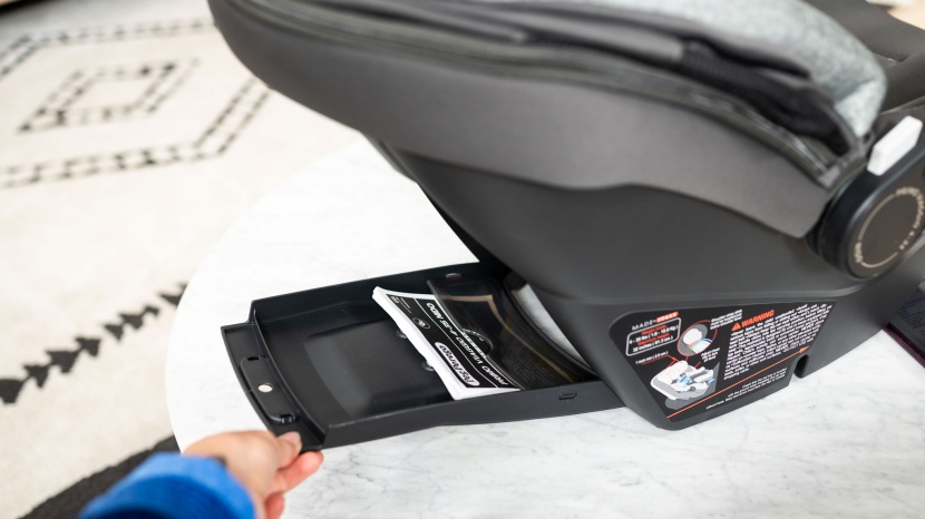 peg perego primo viaggio 4-35 nido - the nido manual storage is on the back of the carrier, which is a...