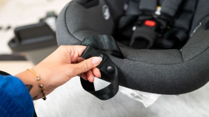 The Max has a handy button so you can secure the tightening strap in...