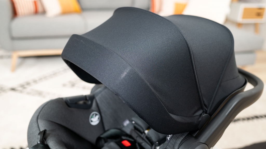 uppababy mesa max - the canopy on the max is breathable and sleep looking, but it only...