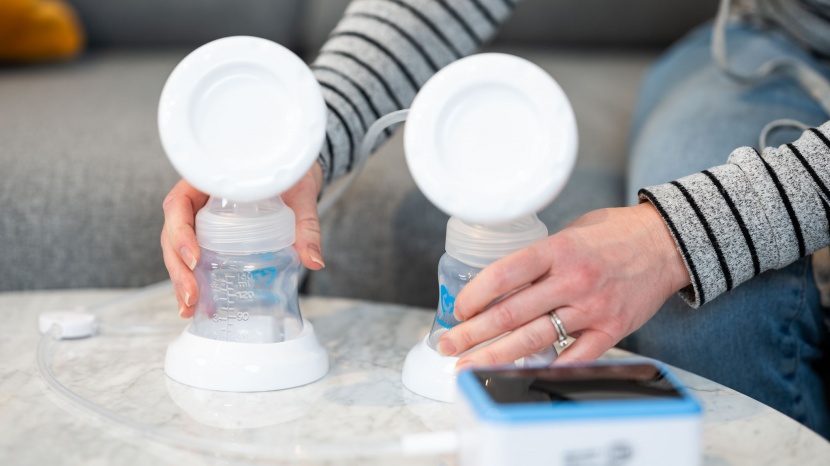 bellababy double electric breast pump - the bellababy is relatively portable. although it&#039;s not the smallest...