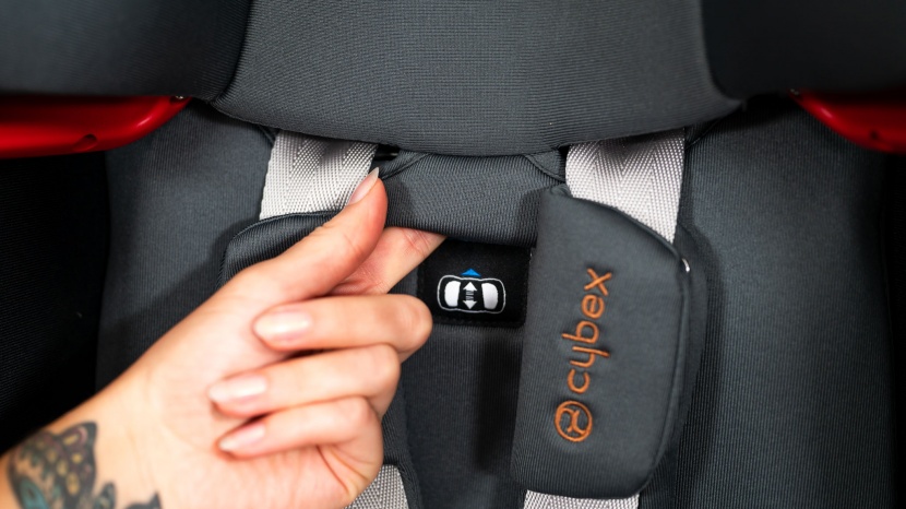 cybex eternis s - the eternis harness adjustment is unlike most of the competition and...