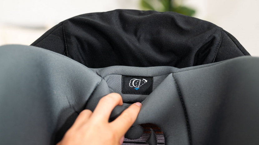 cybex eternis s - the eternis headrest can tilt back and forth. this is one of the...