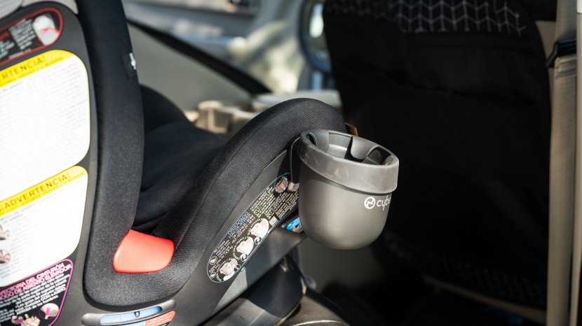 cybex eternis s - the eternis has a clip-on cup holder that is easy to use but does...