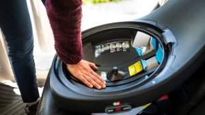 The Revolve lock-off is easy to press down using your entire hand...
