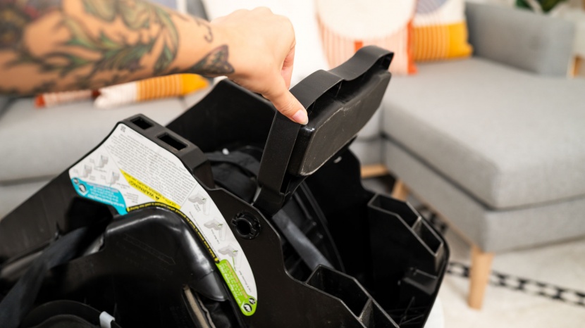 evenflo tribute 5 - the tribute has a flip-out foot to help adjust the angle for...