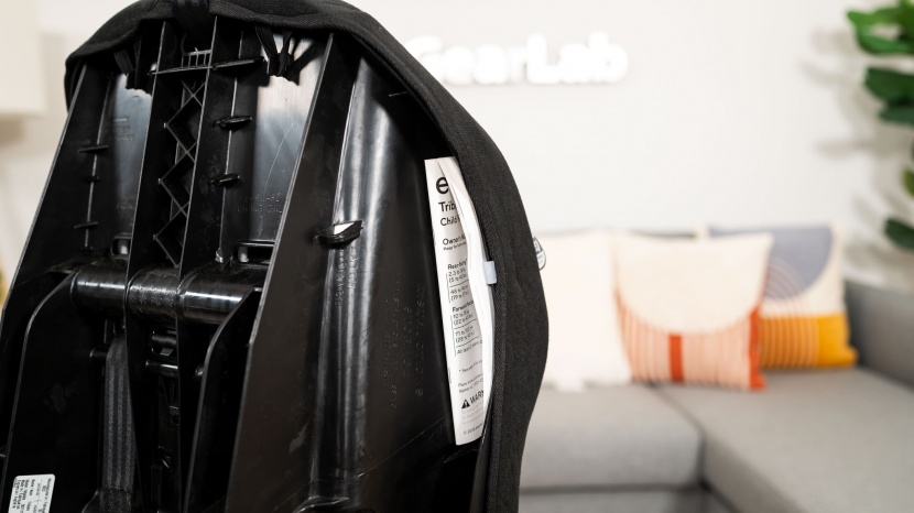 evenflo tribute 5 - the tribute user manul tucks in the side of the open back shell on...