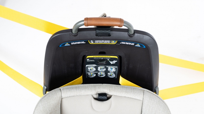 the lock-off is under the revv access panel on the base of the seat...