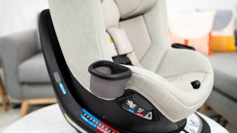 nuna revv - the revv cup holders hang off the side and sort of look like an...
