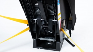 The forward-facing installation pathway for the Safety 1st has an...