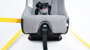 The Fllo belt pathway is under the seat, but it doesn't function as...
