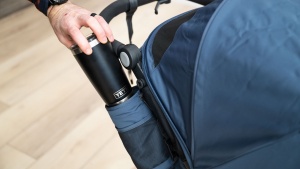 The Ridge water bottle sleeve easily holds a bigger bottle or...