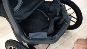 The Ridge storage bin has a cover that is partially zipper and the...