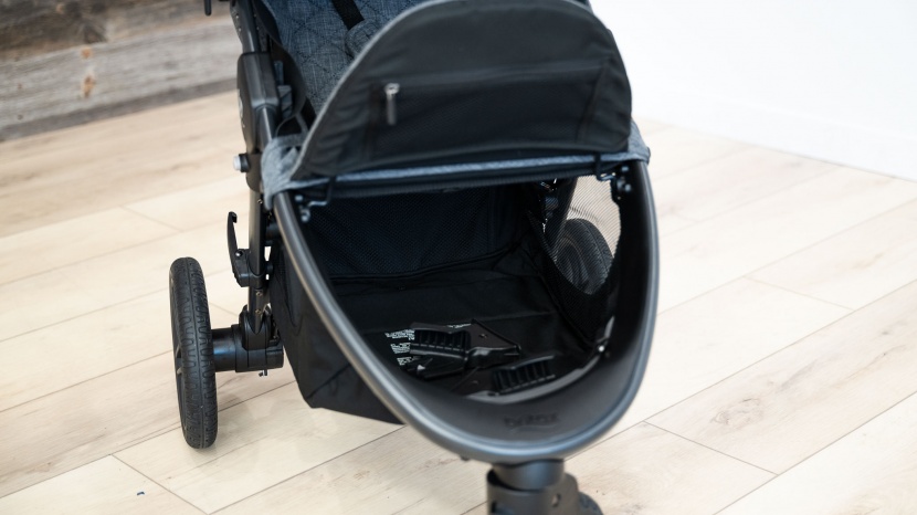 the b-free storage bin has access from the front and back with a...