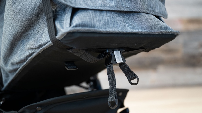 the seat recline toggle on the b-free is an old standby we've seen...