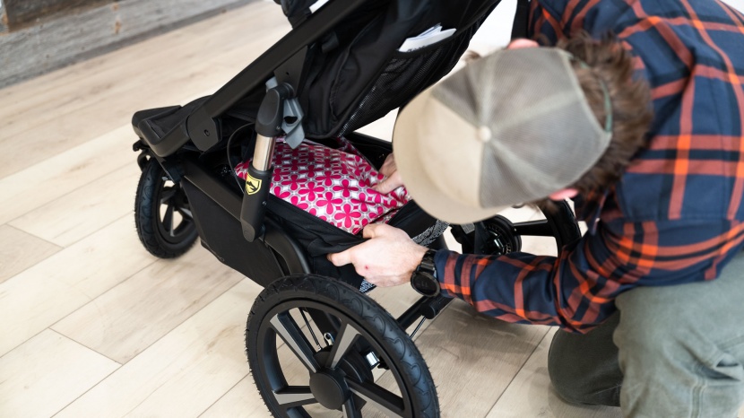 bob alterrain pro - the alterrain storage bin is big enough for our large diaper bag and...