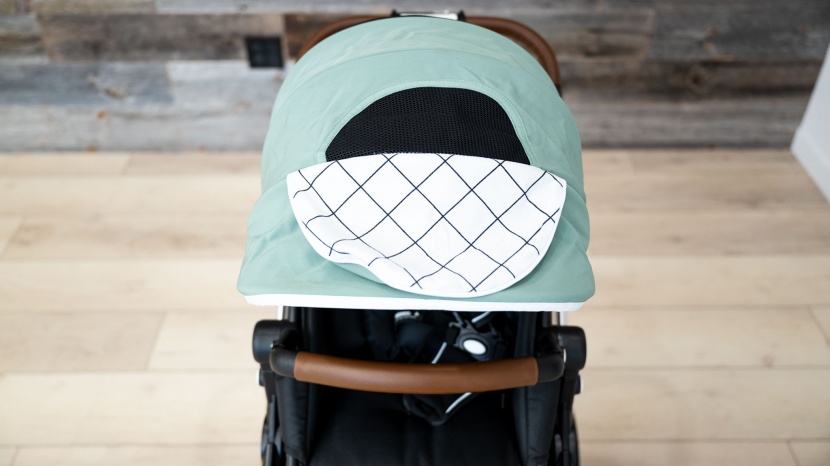 the mockingbird canopy has a flap cover to look through the...