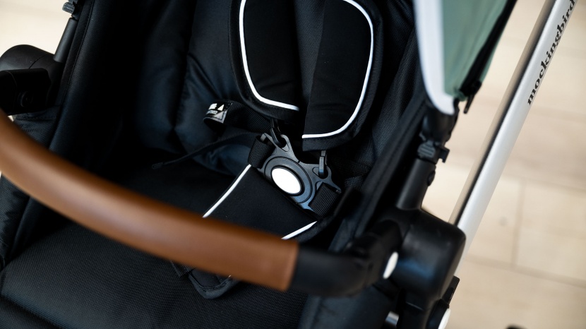 the fabric and padding in the mockingbird seat provide a comfortable...