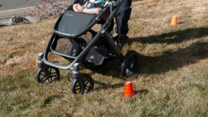 The wider wheels and rear axle on the Vista v2 helped it move easily...