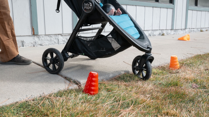 baby jogger city mini gt2 - the smaller wheels on the gt2 made it more challenging to navigate...