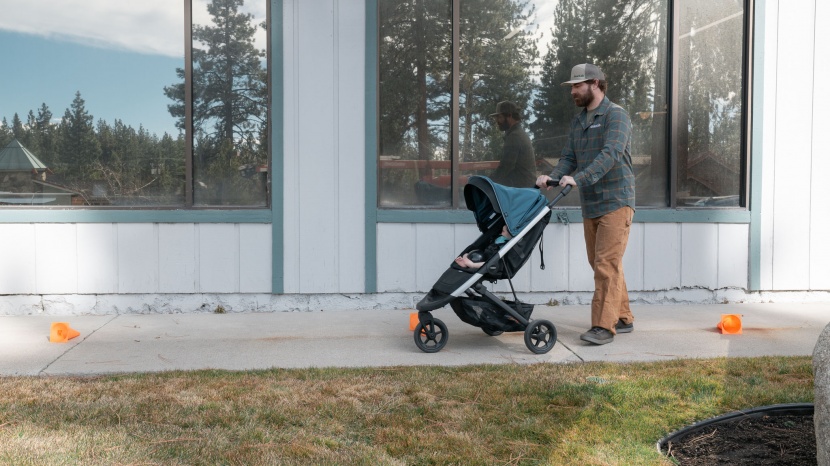 the smaller wheels and flexing frame on the spring made it harder to...