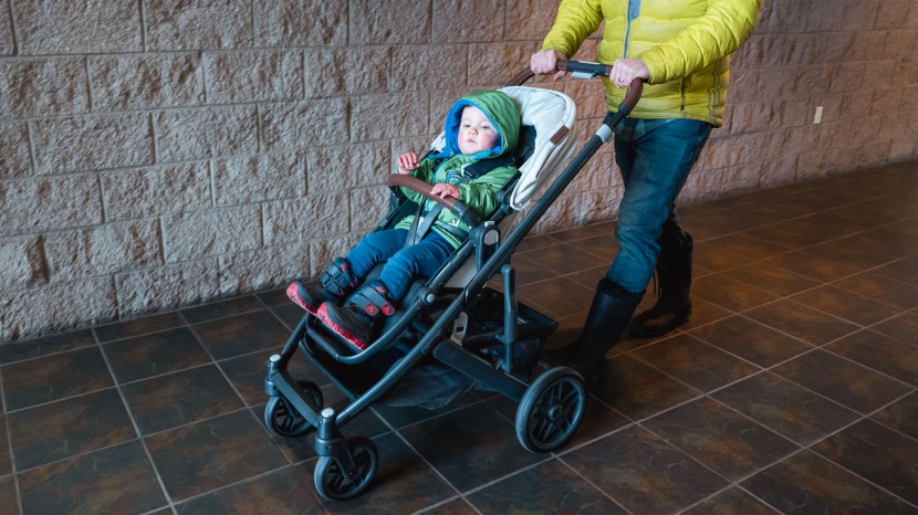 full size stroller - comfortable seating with a sling-style seat, padding, adjustable...