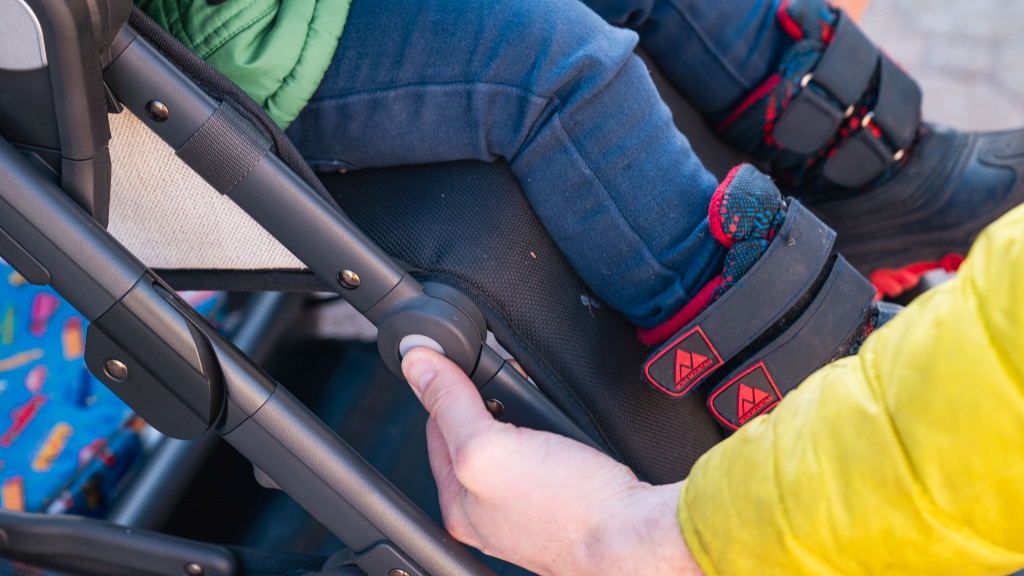 uppababy cruz v2 - the legrest on the cruz v2 can be adjusted using dual...