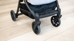 The Quid has a more substantial footrest than some competitors with...