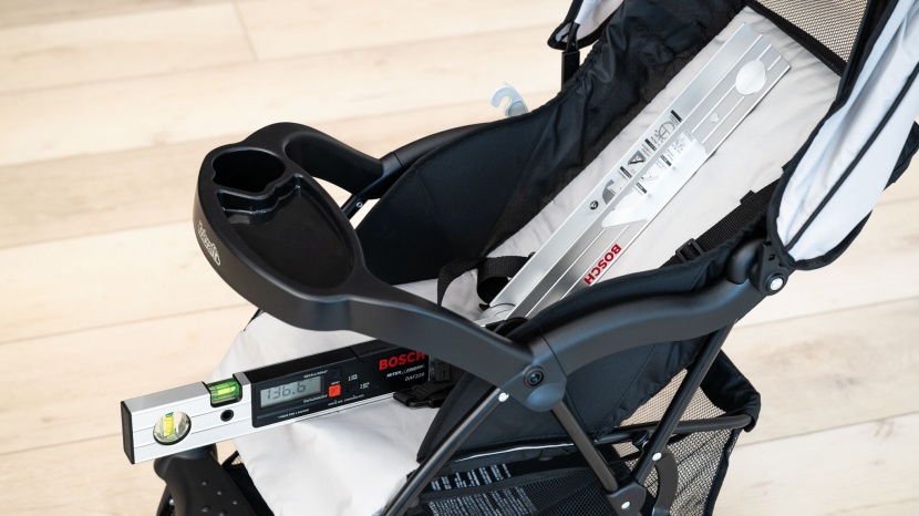 kolcraft cloud plus - the seat maximum recline angle is unlikely to encourage napping.