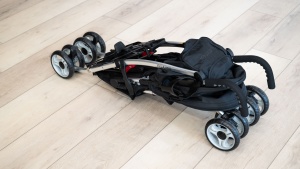 The Summer Infant has an elongated fold that is not as compact as...