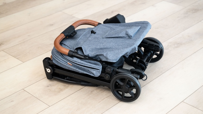 the zoe folds in thirds, creating a compact option that should fit...