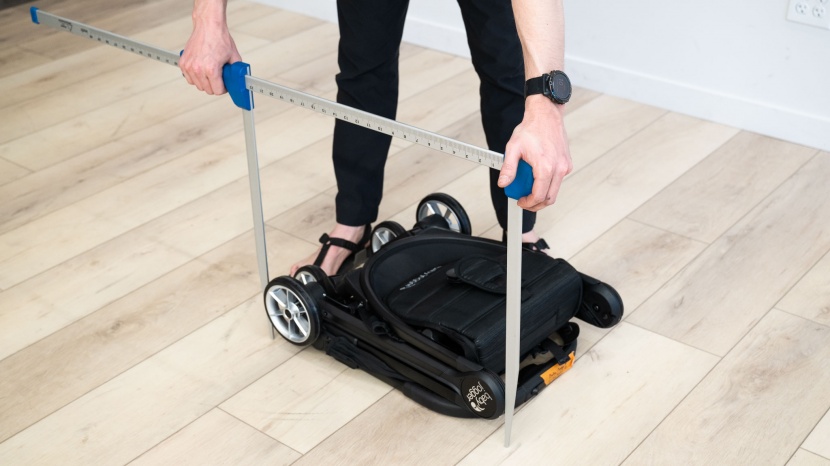 the baby jogger has a relatively small fold.