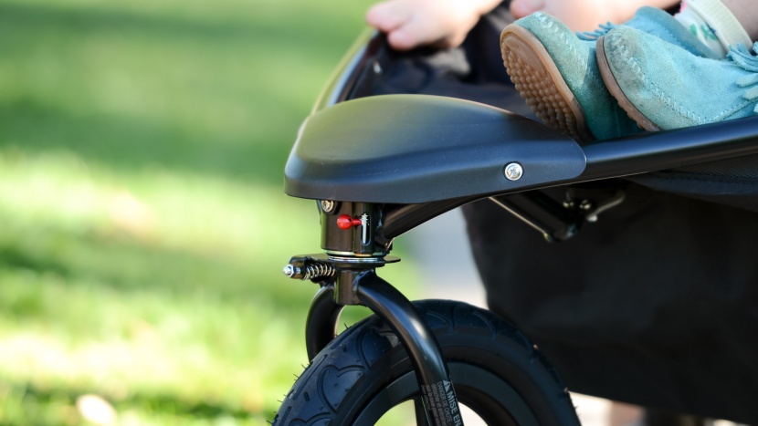 jogging stroller - a locking swivel front wheel is a nice feature on a jogger, like...