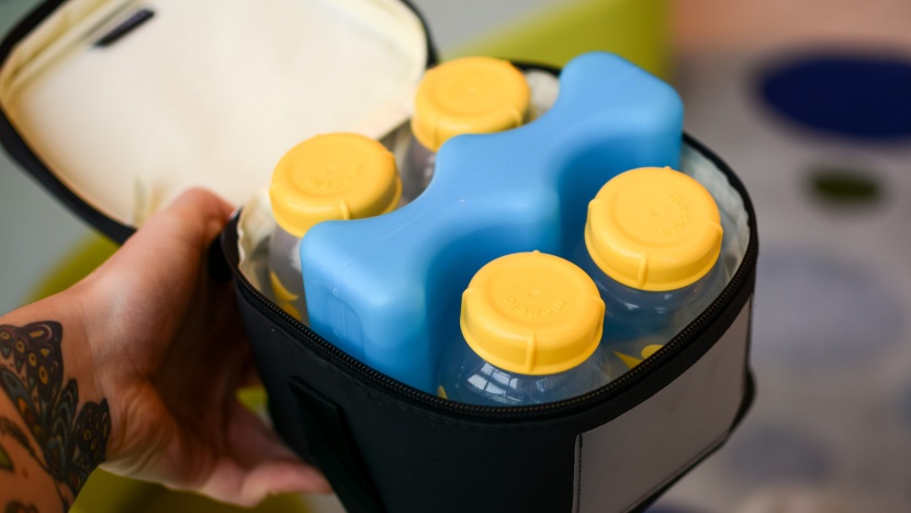 breast pump - use an insulated cooler with an ice pack to safely store pumped...