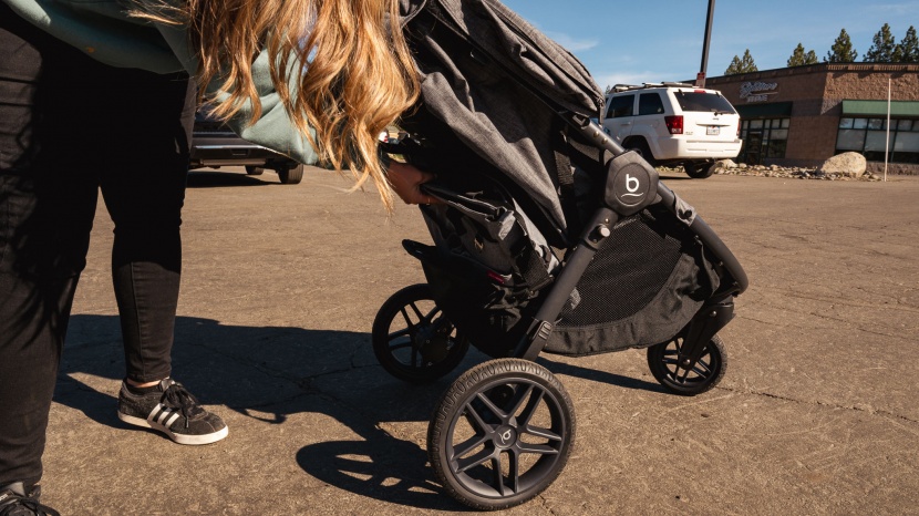 britax b-free - the b-free has an open-access storage bin.