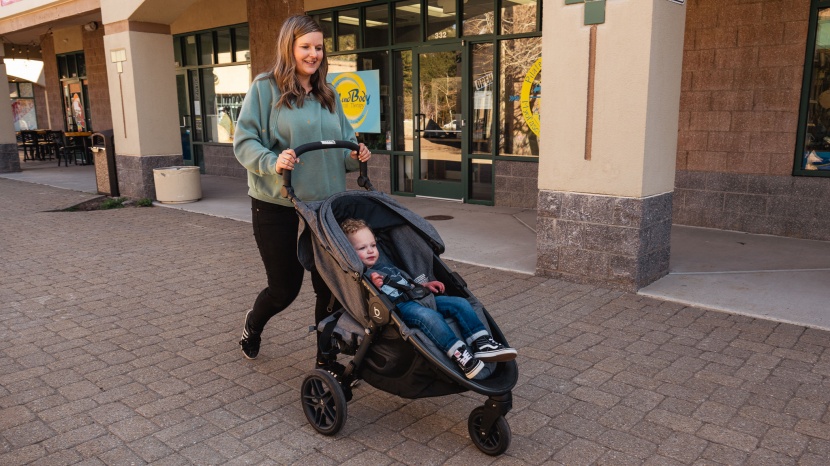 britax b-free - the b-free has a padded seat that is room and offers a good recline...