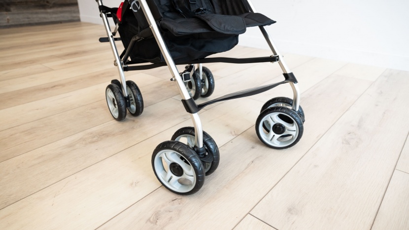 travel stroller - the strollers with multiple wheels per leg, like the summer infant...