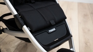 The legrest on the Glide 2 is padded most of the way down until it...
