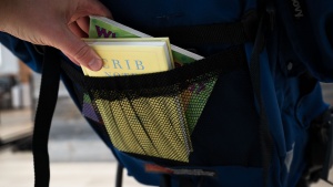 The seatback on the Zoom has a mesh pocket for smaller supplies.