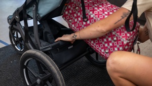 The Thule Urban Glide 3 has an easy-access storage bin with a 15-lb...